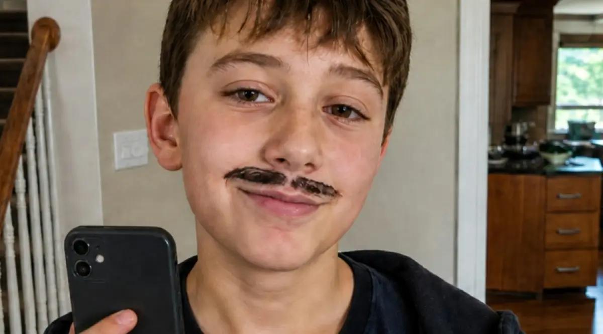 Cara Unik Anak Inggris Kelabui Filter Usia Pakai Kumis Palsu(FOTO: Dexerto)