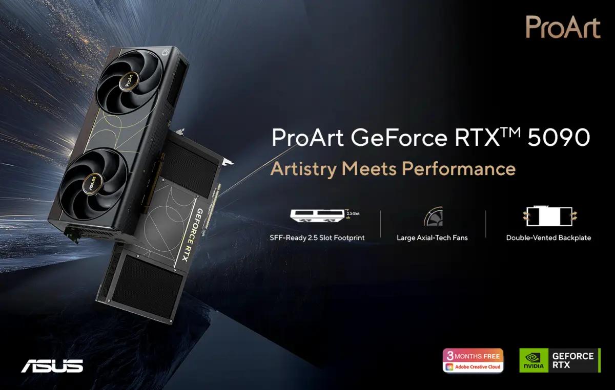 ASUS Luncurkan ProArt GeForce RTX 5090 dengan VRAM 32GB(FOTO: ASUS)