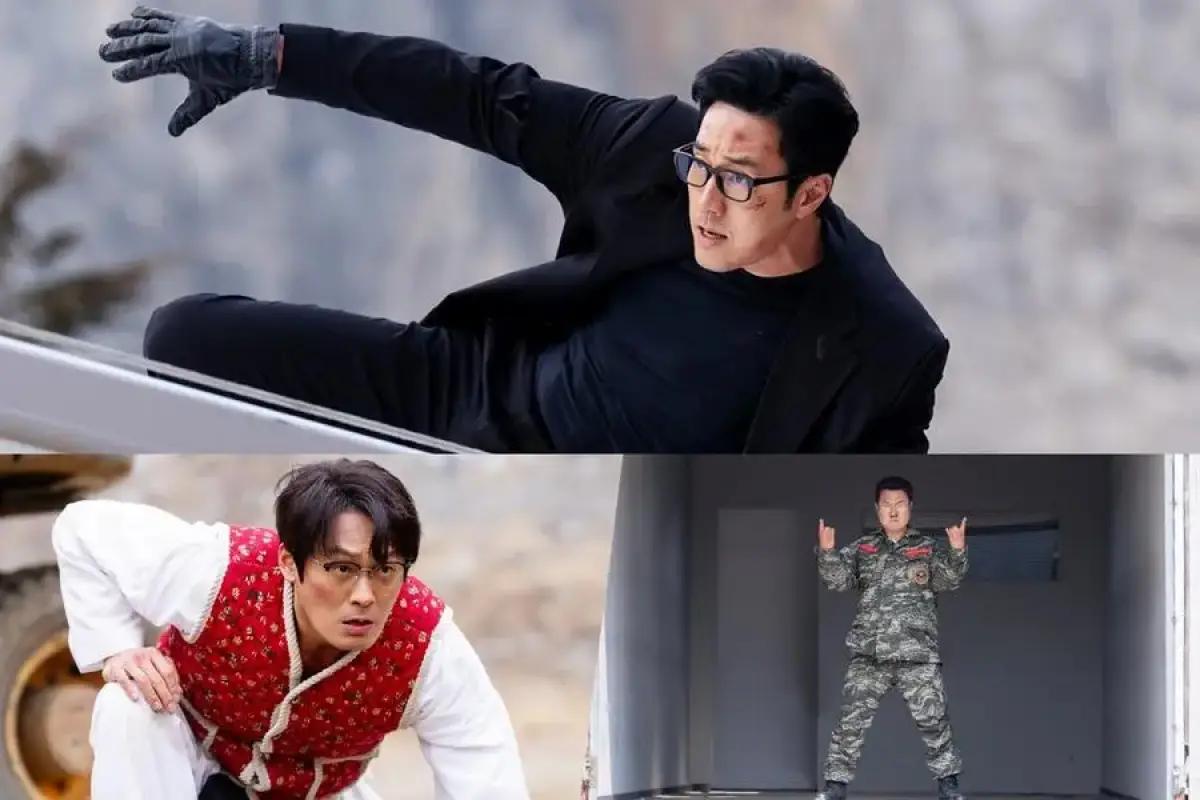 Dads in Glasses Dilawan! So Ji Sub Obrak-Abrik Musuh di Agent Kim Reactivated(FOTO: Soompi.com)