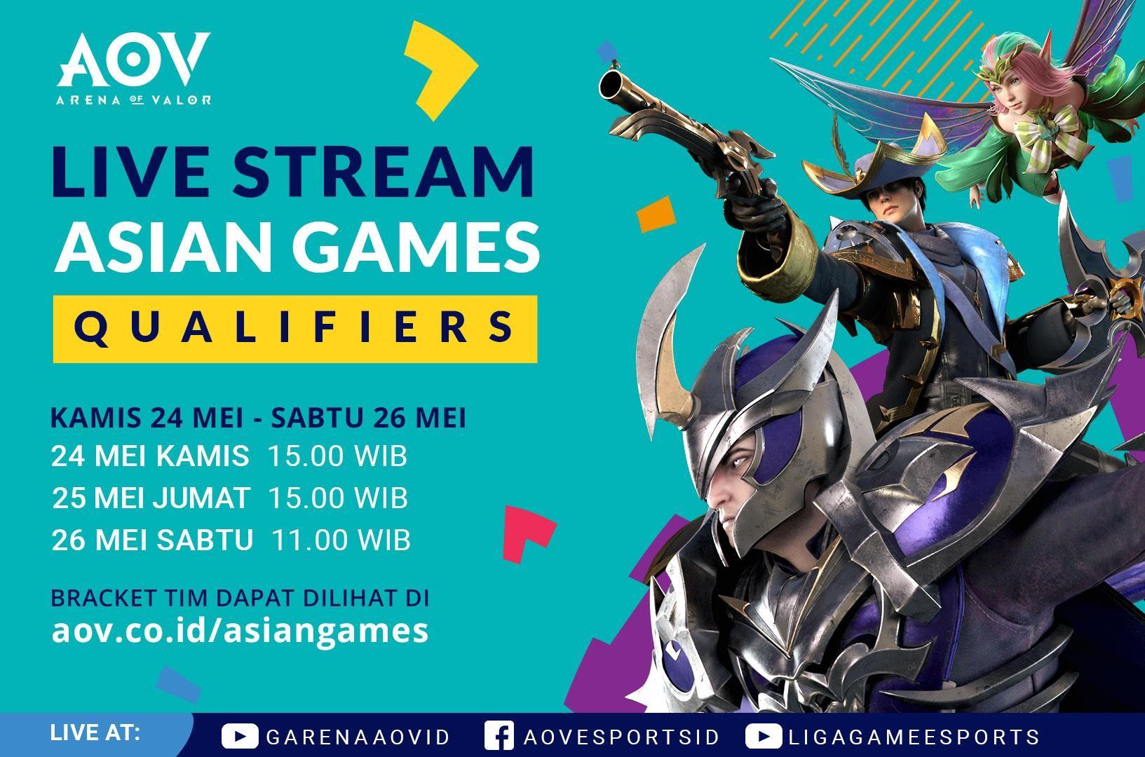 Saksikan Perjuangan Para Challengers Menjadi Wakil Timnas AoV Indonesia Dalam Asian Games 2018!!!