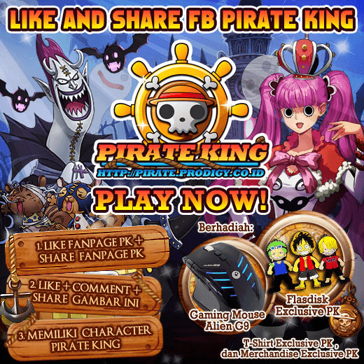 Event Pirate King: Like and Share