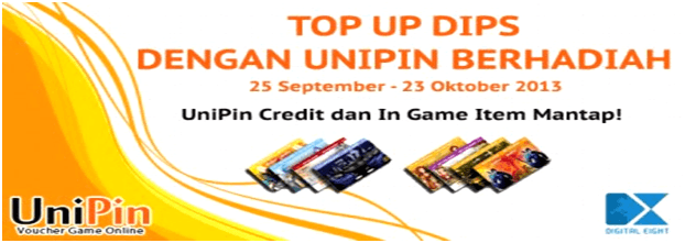 Top-Up Dips dengan UniPin Akan Mendapatkan Hadiah