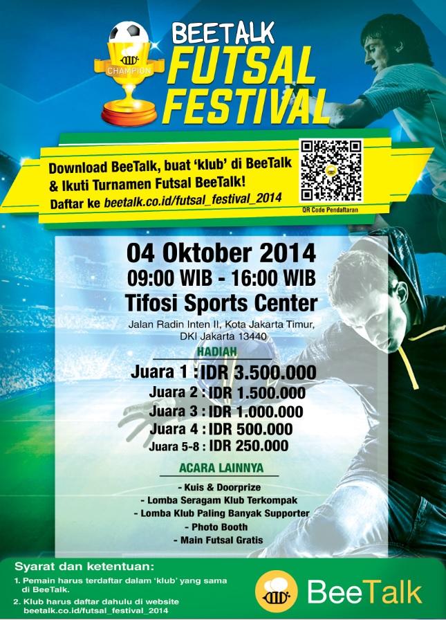 Bee Talk Adakan Pesta Bola di  `BeeTalk Futsal Festival 2014`