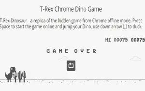 Ilustrasi game dinosaurus di Google Chrome (FOTO: Google)