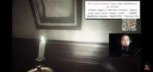 Tretan Muslim saat main game horor. (Foto: YouTube/Tretan Universe)