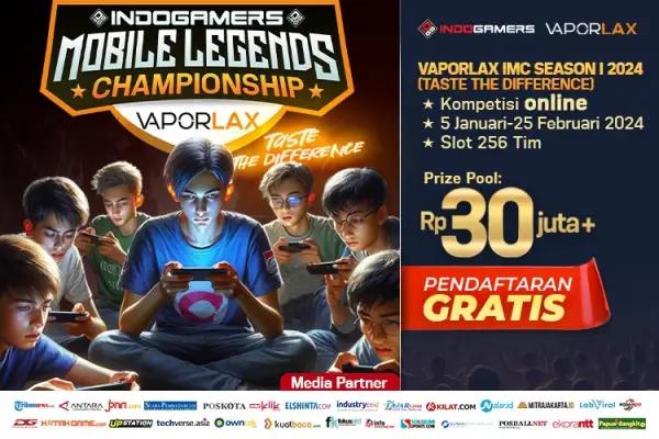 Indogamers dan Vaporlax Gelar Turnamen Mobile Legends, Pendaftaran Dibuka Hari Ini