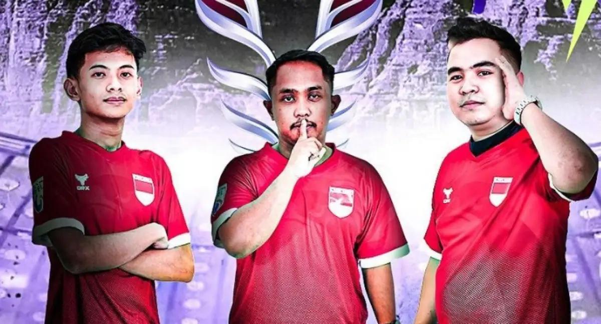 Pemain Timnas eFootball Indonesia di ajang eAsian Cup 2023. (Sumber: Instagram @ifel)
