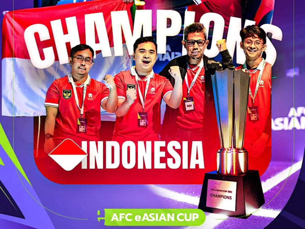 Indonesia juara AFC eAsian Cup 2023. (Sumber: Instagram.com/@afcasiancup)