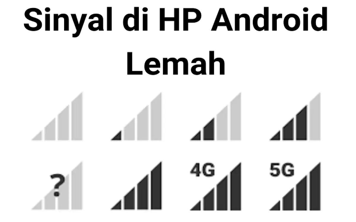 Ilustrasi sinyal di HP Android (FOTO: istockphoto)