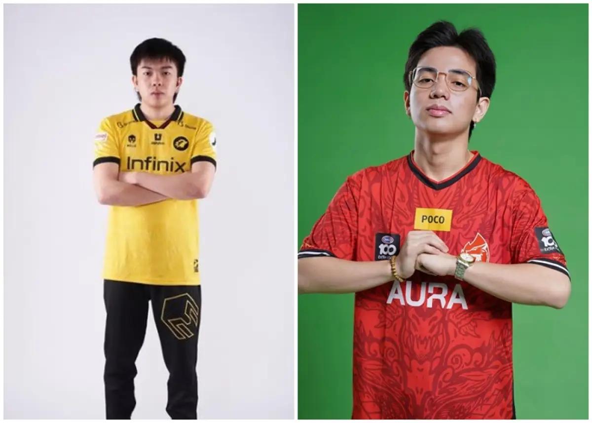 Duel King of Roamer Kiboy vs Yawi warnai laga Onic vs Aura di MPL ID Season 13 Week 3. (FOTO: Instagram/yawiesports; nickyboyyy07)