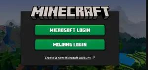 Ilustrasi login akun Minecraft. (Sumber: Minecraft)