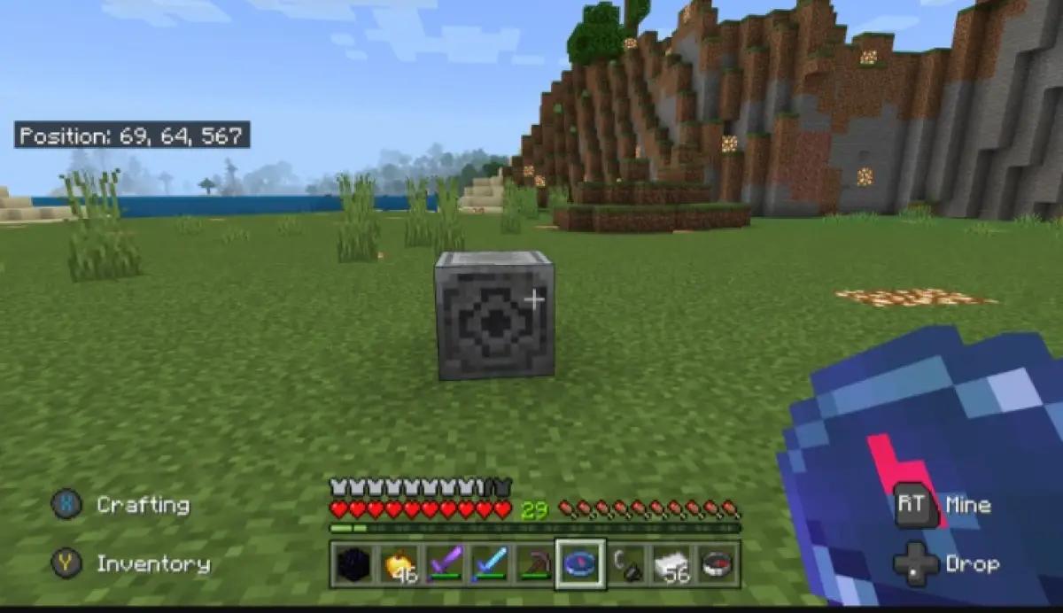 Kompas di game Minecraft. (Sumber: IGN)