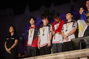 Tim Nasional Esports Indonesia nomor Mobile Legends Bang Bang Men Meraih Medali Perak pada 15th IESF World Esports Championships 2023 Iasi, Rumania (FOTO: Istimewa)
