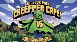Minecraft Anniversary Cape. (Sumber: Minecraft)