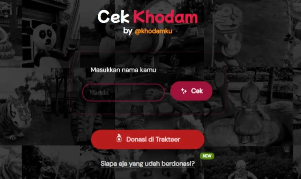 Cek Khodam. (Sumber: Khodam Vercel)