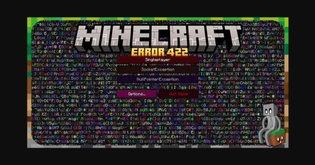 Minecraft Error 422. (Sumber: Minecraft France)