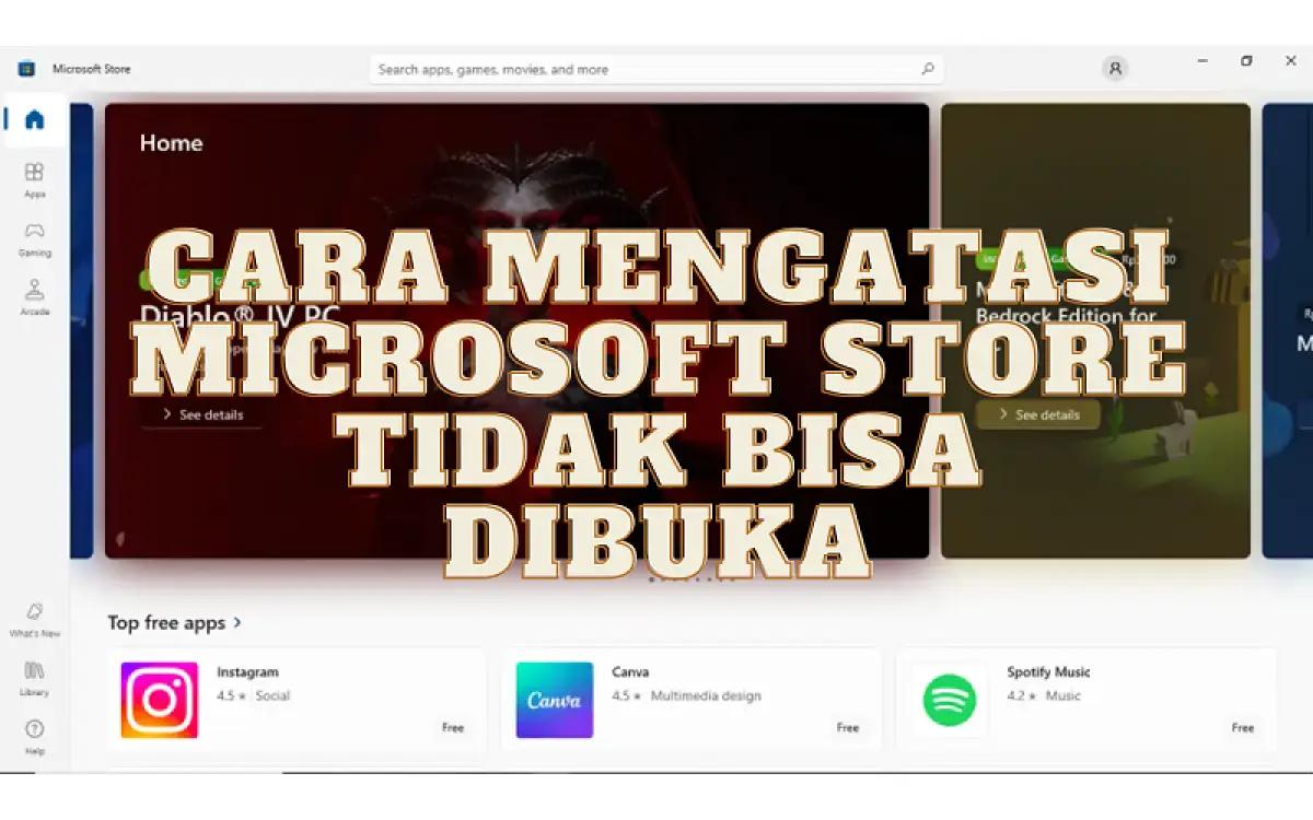 Cara mengatasi Microsoft Store tidak bisa dibuka (FOTO: Indogamers.com/PembasmiBocil)