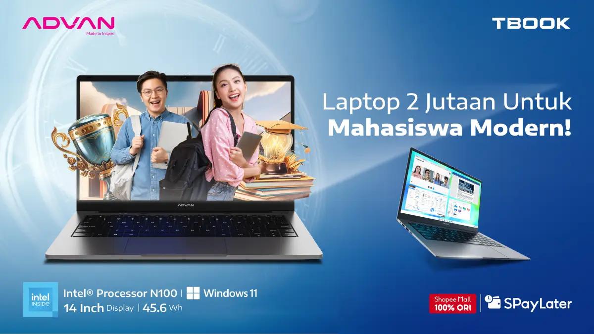 Advan hadirkan laptop terbaru dengan harga Rp2 jutaan.