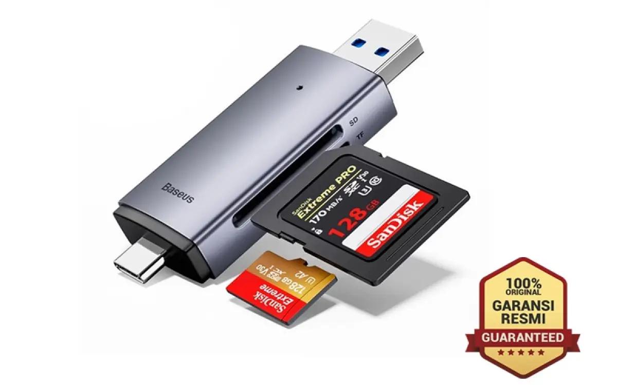 Baseus Card Reader High Speed 2 IN 1 OTG Adapter (FOTO: Panorama Foto)