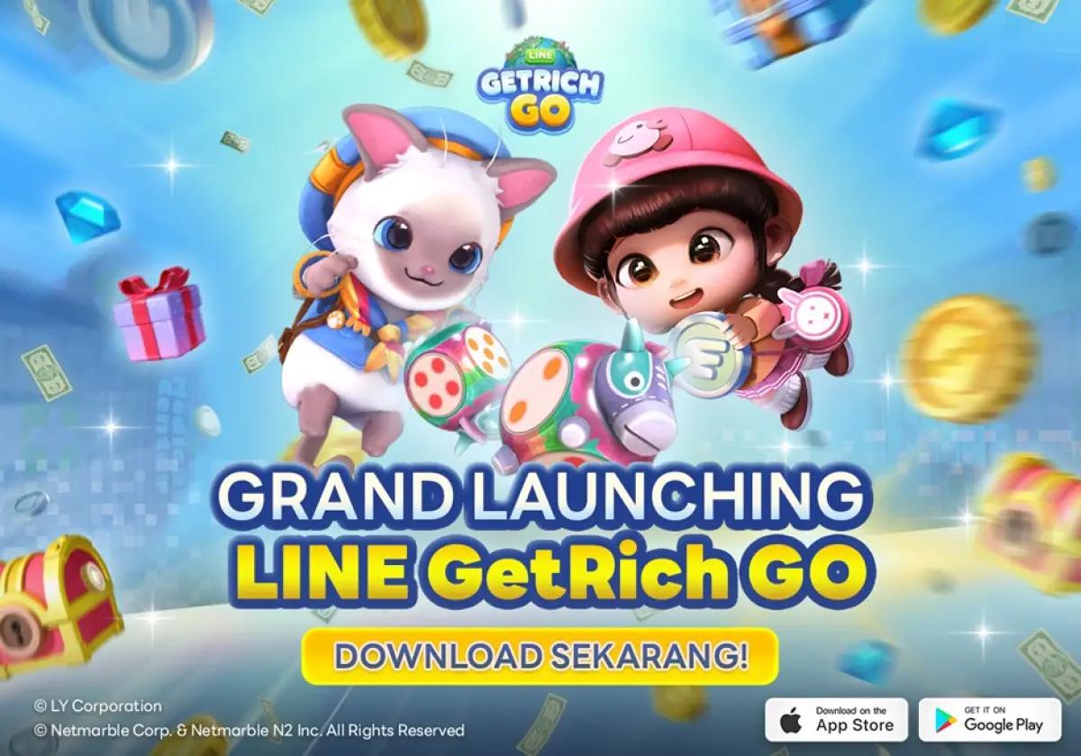 Line meluncurkan game LINE GetRich GO board game mobile dengan pengalaman bermain yang menyenangkan (FOTO: Dok.Line)