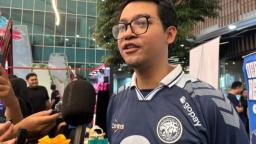 Aufa Bassam (evos.flipflop), Deputy Head of Esports Performance, bagikan evaluasi mendalam atas performa 2025 di Mobile Legends dan Free Fire. (FOTO: Indogamers.com/Ica Juniyanti)