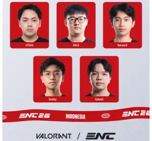 Daftar Roster Timnas Indonesia VALORANT untuk ENC 2026 (FOTO: Instagram.com/@pbesi_official)