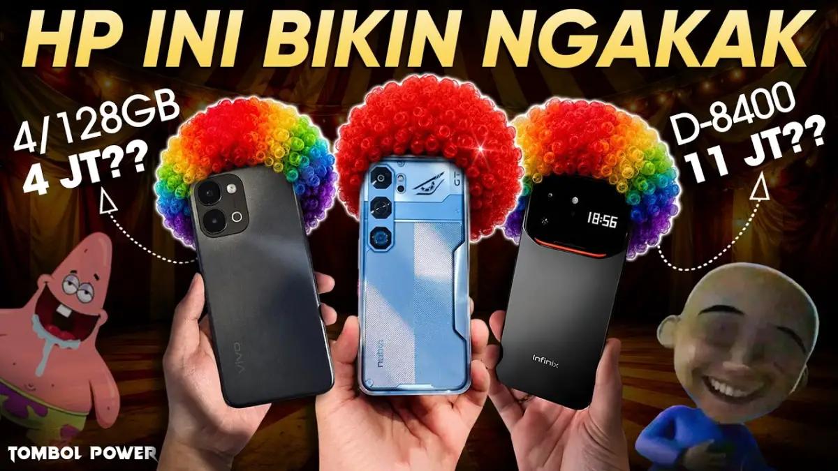 7 HP Spek Badut Paling Overprice Sepanjang Tahun 2026(FOTO: YT Tombol Power)