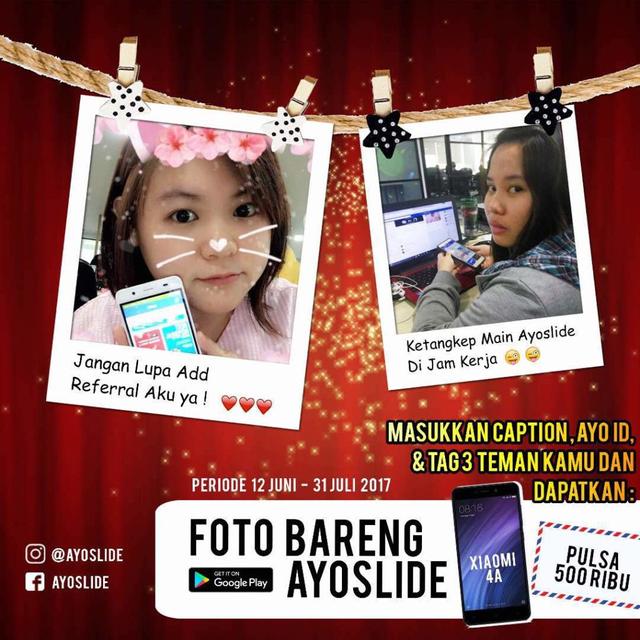 Ikuti Foto Bareng AyoSlide Berhadiah Xiaomi 4A