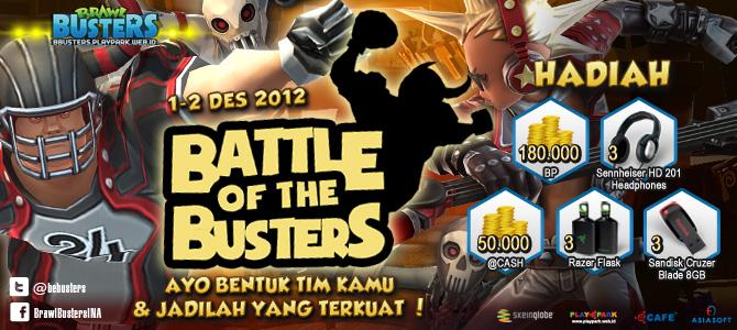 Bersiaplah, Turnament Battle of Busters Pertama Segera Dimulai!
