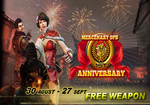 Banyak Hadiah di Ultah Mercenary Ops Yang Pertama!