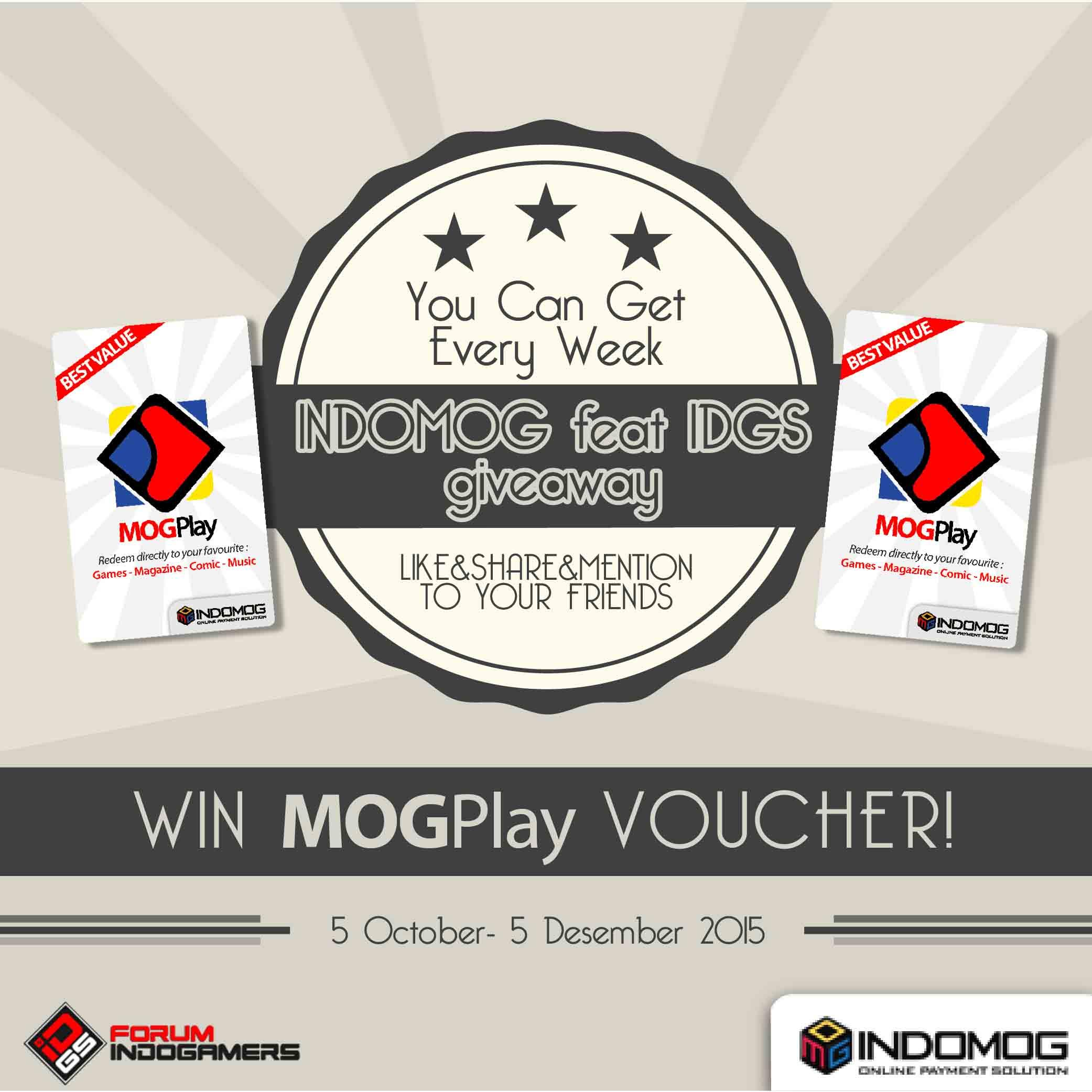 Indogamers Bersama INDOMOG, Berikan Voucher Gratis Setiap Minggunya!