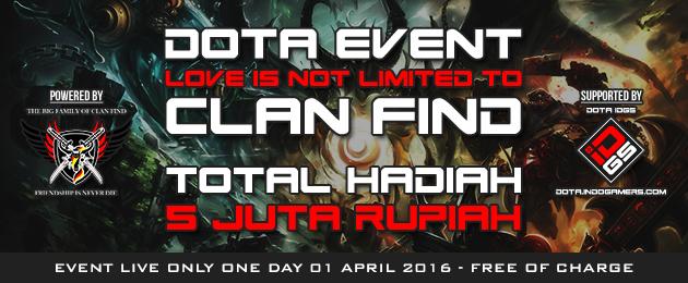 Bersama Clan Find, Indogamers Adakan Event Dota Menggelegar!