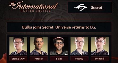 Jelang The International, Bulba Gantikan Universe di Team Secret!