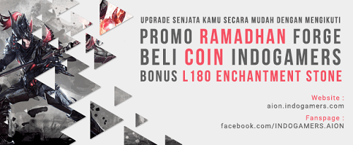 Beli Coin Aion Indogamers dan Dapatkan Item L180 Enchantment Gratis!