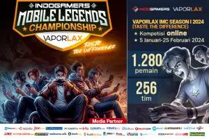 Turnamen Mobile Legends Vaporlax – Indogamers Season I 2024 Digelar Hari Ini, Ada 1.536 Gamers Siap Bertarung di Land of Dawn
